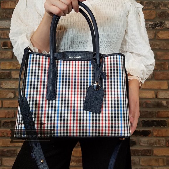 Kate Spade MARGAUX Plaid Medium Satchel CROSSBODY - Picture 16 of 16